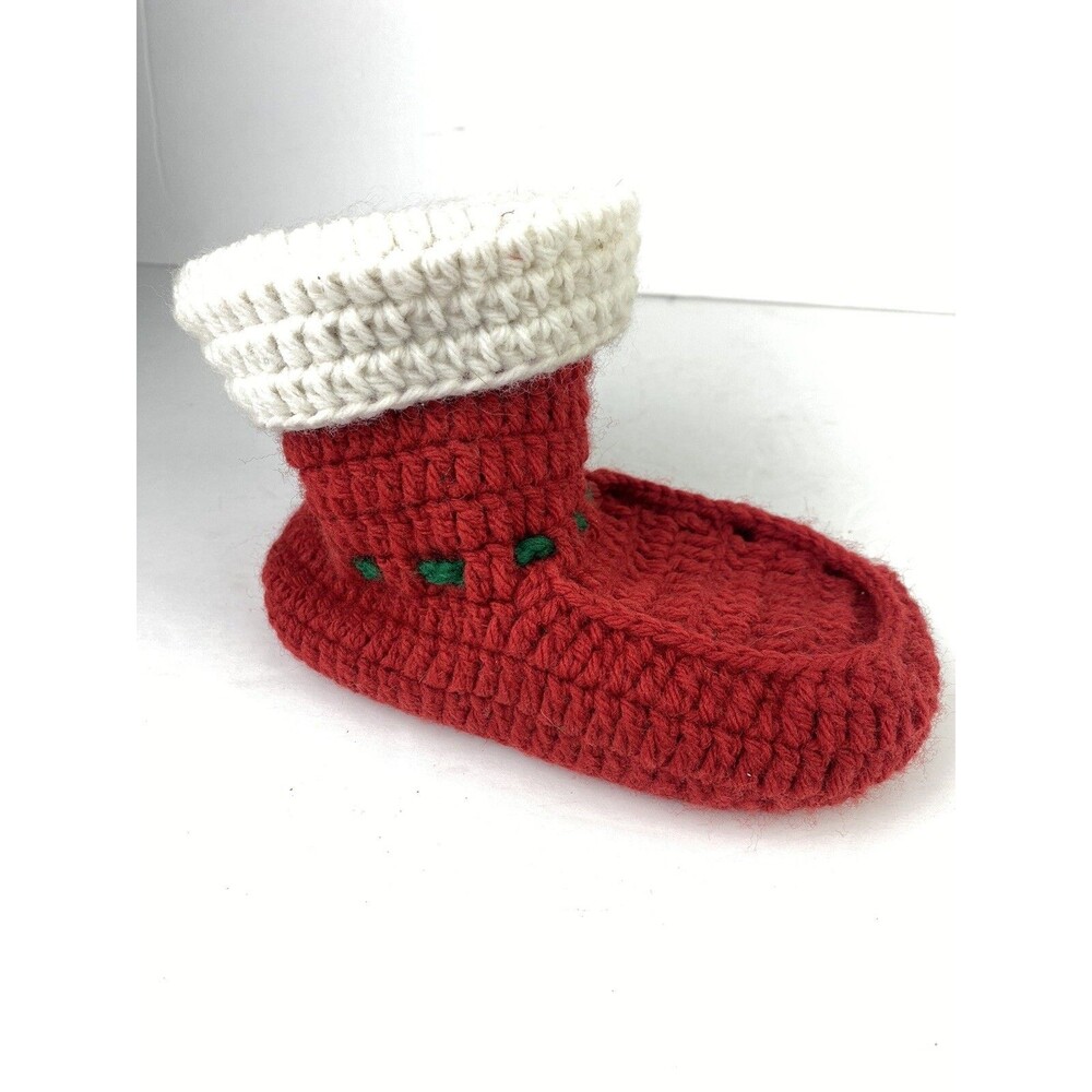 Christmas Knit Handmade Festive Knit Christmas Stocking Bootie -For Gifts